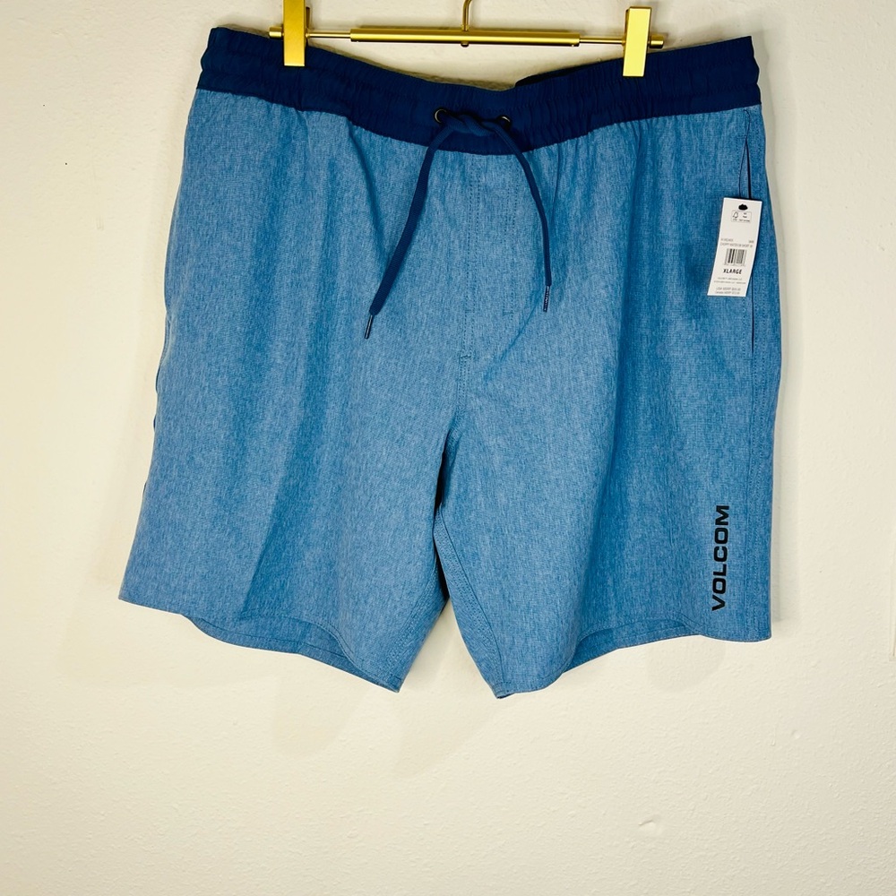 Volcom Blue Choppy Water Board Shorts Size XL - Picture 4 of 10